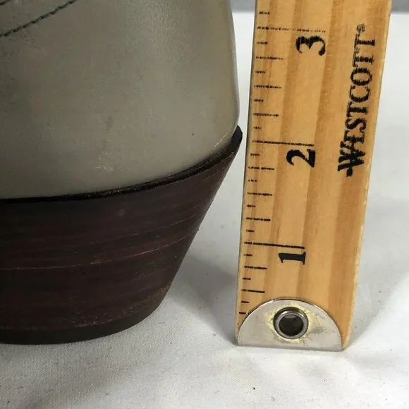 Dan Post Boots Womens Size 6.5C Gray Leather Western Pointed Toe Spain 4117 - Picture 8 of 16